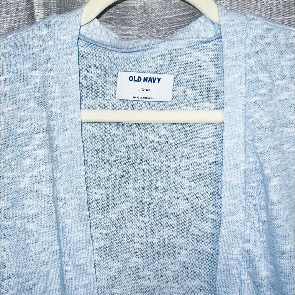 ❌SOLD❌ Old Navy Super Long Open Front Cardigan - Cashmere Blue, Size L (10-12) - Picture 3 of 8